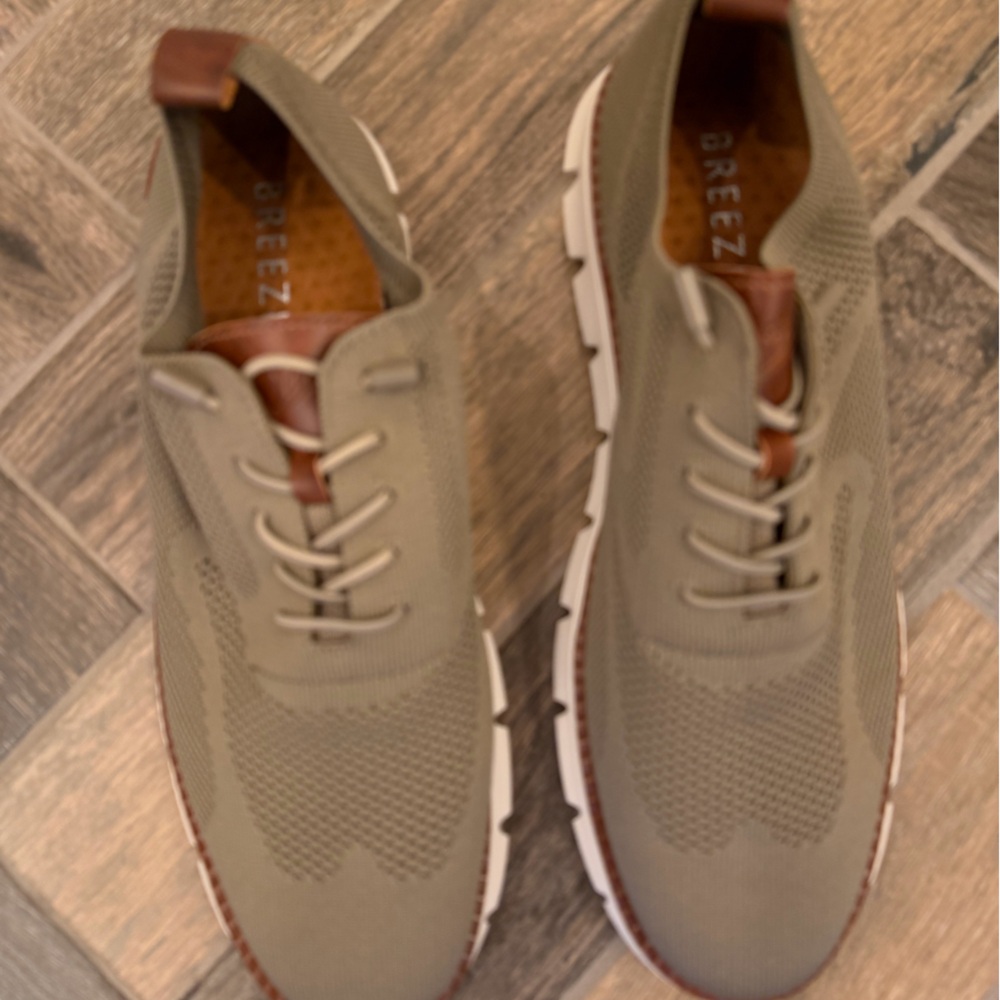 Men's Taupe and Brown Sneakers